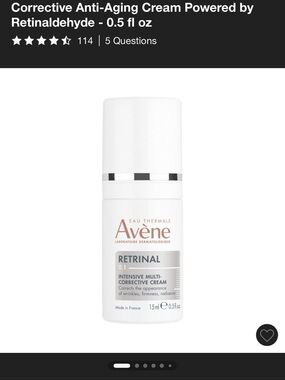 Ave’ne Retinal 0.1%  Intensive Multi-Corrective Cream BNIB 15ml